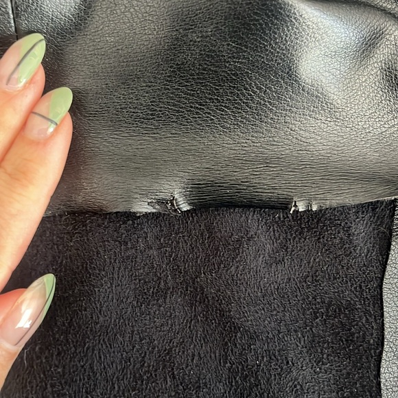 Zara Faux Leather Blazer - Picture 5 of 5